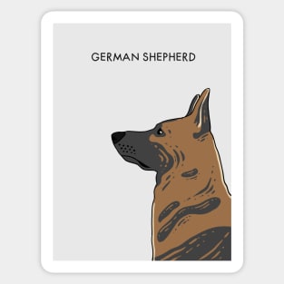 German Shepherd - Portrait Sticker